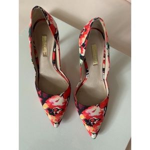 Floral High Heels Shoes SOLD